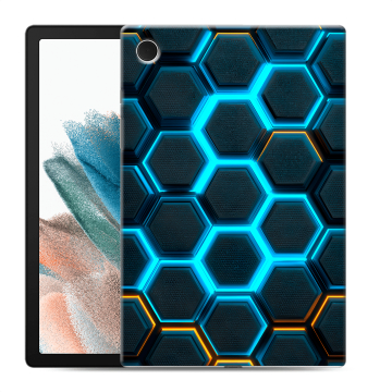 Силиконовый чехол на Samsung Galaxy Tab A8 10.5 (2021) с принтом Неоновые соты