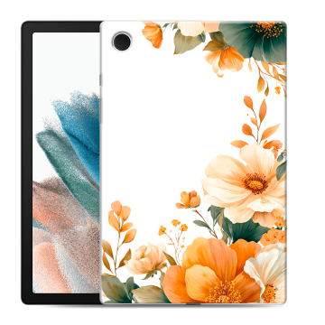 Силиконовый чехол на Samsung Galaxy Tab A8 10.5 (2021) с принтом Цветы принт