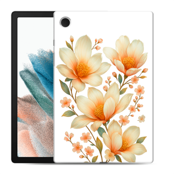 Силиконовый чехол на Samsung Galaxy Tab A8 10.5 (2021) с принтом Цветы