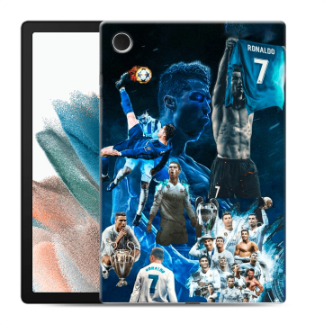 Силиконовый чехол на Samsung Galaxy Tab A8 10.5 (2021) с принтом Реал Роналдо
