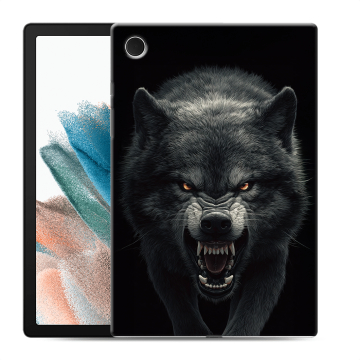 Силиконовый чехол на Samsung Galaxy Tab A8 10.5 (2021) с принтом Волк Силиконовый чехол на Samsung Galaxy Tab A8 10.5 (2021) с принтом Волк