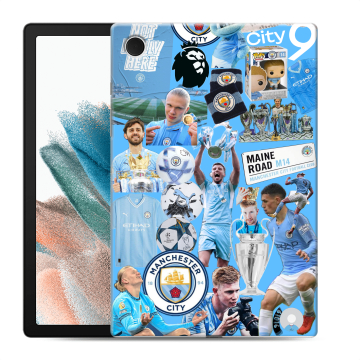 Силиконовый чехол на Samsung Galaxy Tab A8 10.5 (2021) с принтом Man City Манчестер Сити