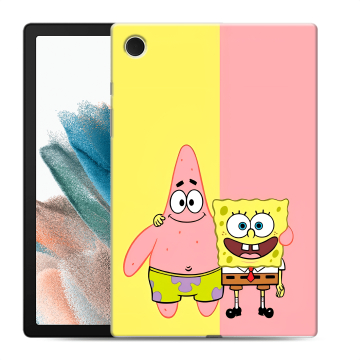 Силиконовый чехол на Samsung Galaxy Tab A8 10.5 (2021) с принтом Спанч боб Спанчбоб Силиконовый чехол на Samsung Galaxy Tab A8 10.5 (2021) с принтом Спанч боб Спанчбоб