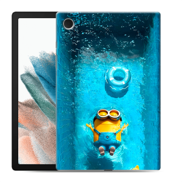 Силиконовый чехол на Samsung Galaxy Tab A8 10.5 (2021) с принтом Миньоны