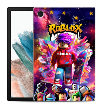 Силиконовый чехол на Samsung Galaxy Tab A8 10.5 (2021) с принтом Roblox Роблокс