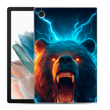 Силиконовый чехол на Samsung Galaxy Tab A8 10.5 (2021) с принтом Медведь