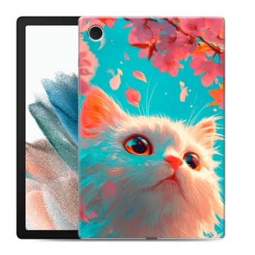 Силиконовый чехол на Samsung Galaxy Tab A8 10.5 (2021) с принтом Красивый кот