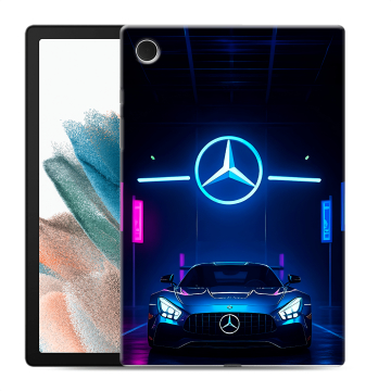 Силиконовый чехол на Samsung Galaxy Tab A8 10.5 (2021) с принтом Mercedes Мерседес Силиконовый чехол на Samsung Galaxy Tab A8 10.5 (2021) с принтом Mercedes Мерседес