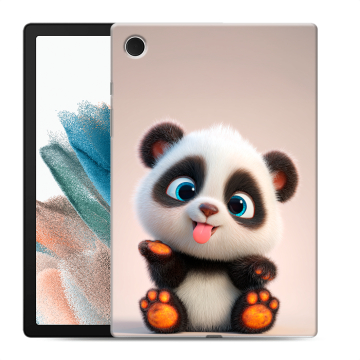 Силиконовый чехол на Samsung Galaxy Tab A8 10.5 (2021) с принтом милая панда Силиконовый чехол на Samsung Galaxy Tab A8 10.5 (2021) с принтом милая панда