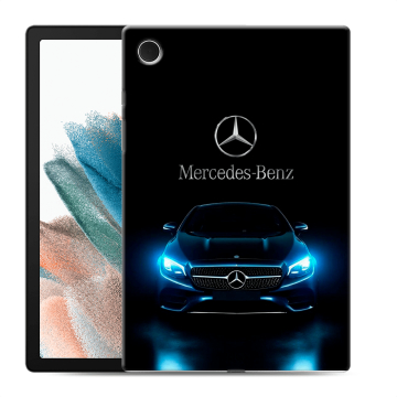Силиконовый чехол на Samsung Galaxy Tab A8 10.5 (2021) с принтом Mercedes Мерседес