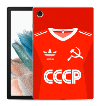 Силиконовый чехол на Samsung Galaxy Tab A8 10.5 (2021) с принтом Флаг Герб СССР