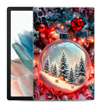 Силиконовый чехол на Samsung Galaxy Tab A8 10.5 (2021) с принтом Новый год