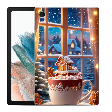 Силиконовый чехол на Samsung Galaxy Tab A8 10.5 (2021) с принтом Новый год