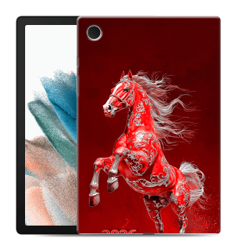 Силиконовый чехол на Samsung Galaxy Tab A8 10.5 (2021) с принтом Новый год