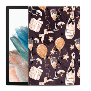 Силиконовый чехол на Samsung Galaxy Tab A8 10.5 (2021) с принтом Новый год