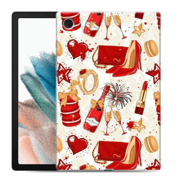 Силиконовый чехол на Samsung Galaxy Tab A8 10.5 (2021) с принтом Новый год