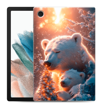 Силиконовый чехол на Samsung Galaxy Tab A8 10.5 (2021) с принтом Новый год