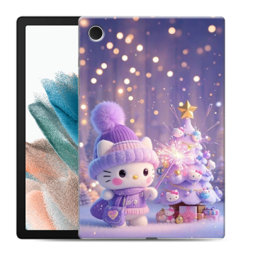 Силиконовый чехол на Samsung Galaxy Tab A8 10.5 (2021) с принтом Новый год