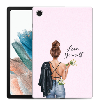 Силиконовый чехол на Samsung Galaxy Tab A8 10.5 (2021) с принтом женский Силиконовый чехол на Samsung Galaxy Tab A8 10.5 (2021) с принтом женский