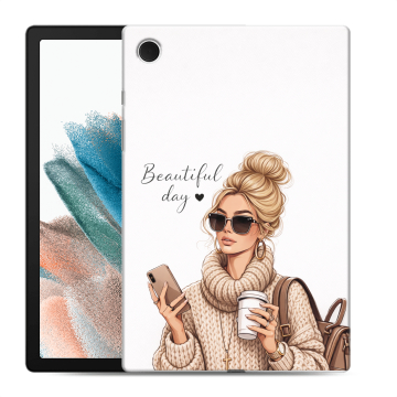Силиконовый чехол на Samsung Galaxy Tab A8 10.5 (2021) с принтом женский Силиконовый чехол на Samsung Galaxy Tab A8 10.5 (2021) с принтом женский