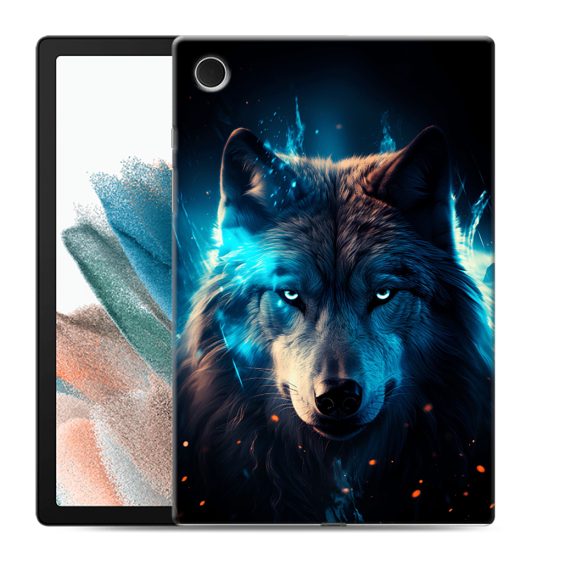 Силиконовый чехол на Samsung Galaxy Tab A8 10.5 (2021) с принтом Волк ночной Силиконовый чехол на Samsung Galaxy Tab A8 10.5 (2021) с принтом Волк ночной