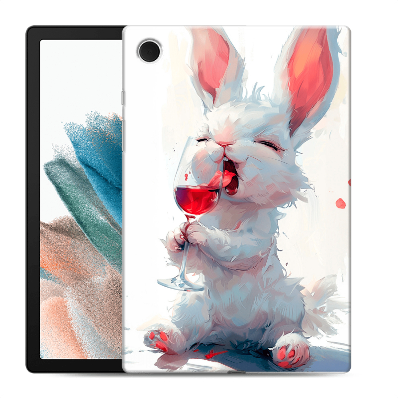 Силиконовый чехол на Samsung Galaxy Tab A8 10.5 (2021) с принтом кролик зайчик Силиконовый чехол на Samsung Galaxy Tab A8 10.5 (2021) с принтом кролик зайчик