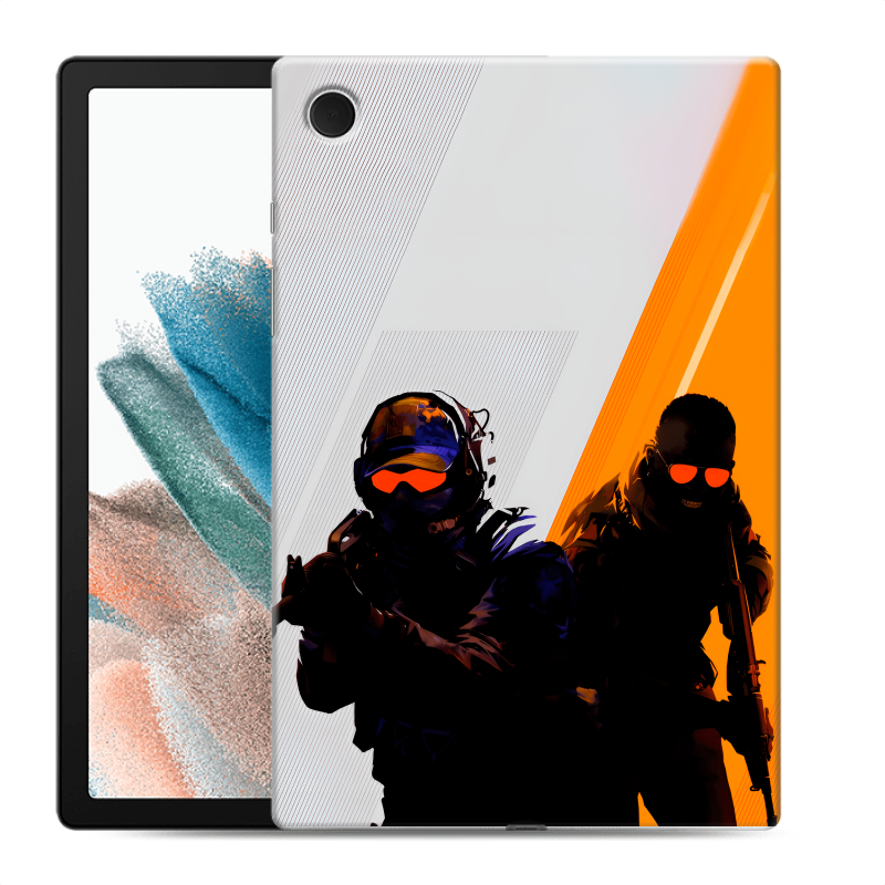 Силиконовый чехол на Samsung Galaxy Tab A8 10.5 (2021) с принтом Контер страйк Counter strike Силиконовый чехол на Samsung Galaxy Tab A8 10.5 (2021) с принтом Контер страйк Counter strike