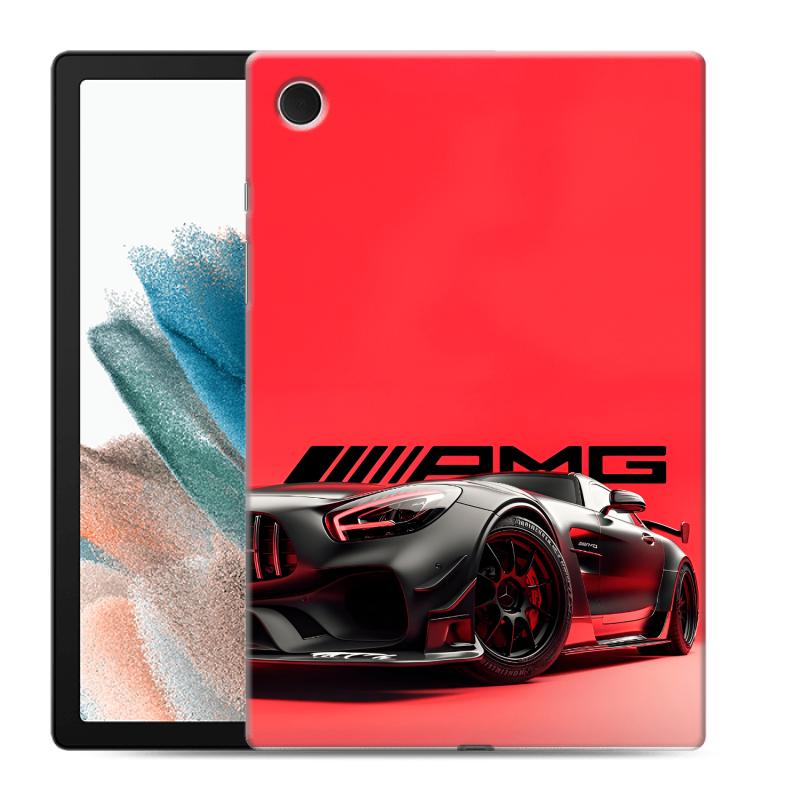 Силиконовый чехол на Samsung Galaxy Tab A8 10.5 (2021) с принтом Мерседес Mercedes AMG Силиконовый чехол на Samsung Galaxy Tab A8 10.5 (2021) с принтом Мерседес Mercedes AMG