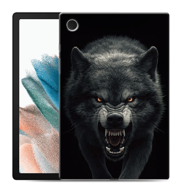 Силиконовый чехол на Samsung Galaxy Tab A8 10.5 (2021) с принтом Волк Силиконовый чехол на Samsung Galaxy Tab A8 10.5 (2021) с принтом Волк
