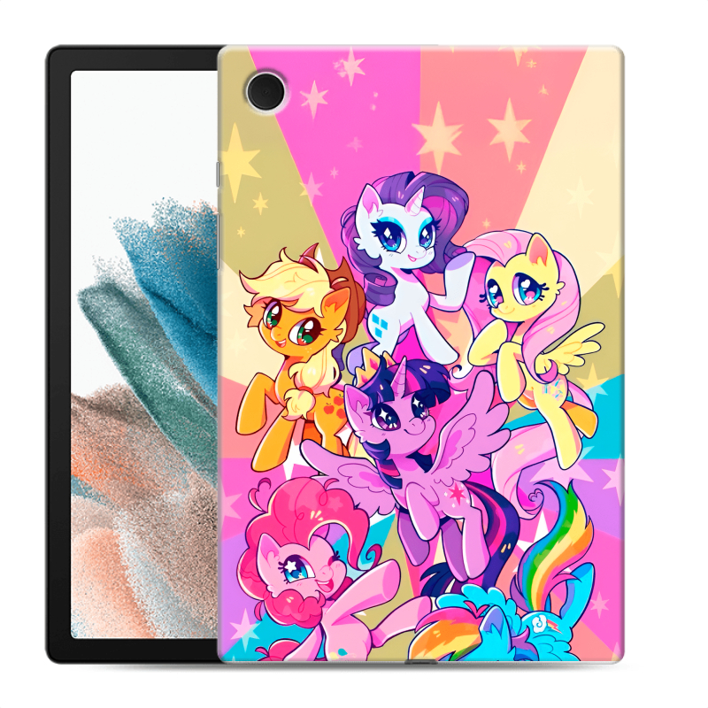 Силиконовый чехол на Samsung Galaxy Tab A8 10.5 (2021) с принтом My little pony Дружба чудо Силиконовый чехол на Samsung Galaxy Tab A8 10.5 (2021) с принтом My little pony Дружба чудо