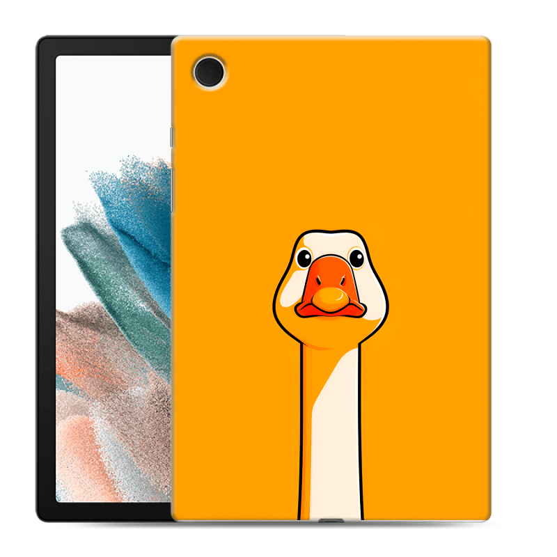 Силиконовый чехол на Samsung Galaxy Tab A8 10.5 (2021) с принтом Смешная утка Силиконовый чехол на Samsung Galaxy Tab A8 10.5 (2021) с принтом Смешная утка