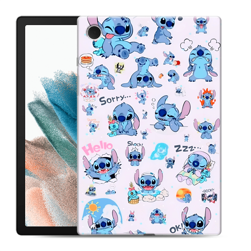 Силиконовый чехол на Samsung Galaxy Tab A8 10.5 (2021) с принтом Лило и Стич Силиконовый чехол на Samsung Galaxy Tab A8 10.5 (2021) с принтом Лило и Стич