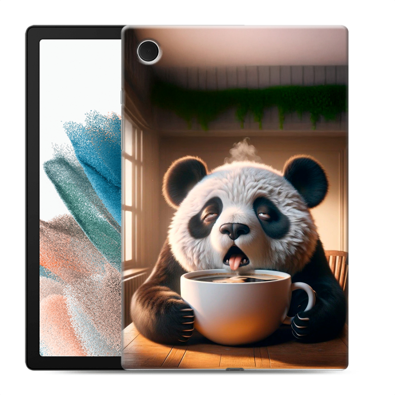 Силиконовый чехол на Samsung Galaxy Tab A8 10.5 (2021) с принтом смешная панда Силиконовый чехол на Samsung Galaxy Tab A8 10.5 (2021) с принтом смешная панда
