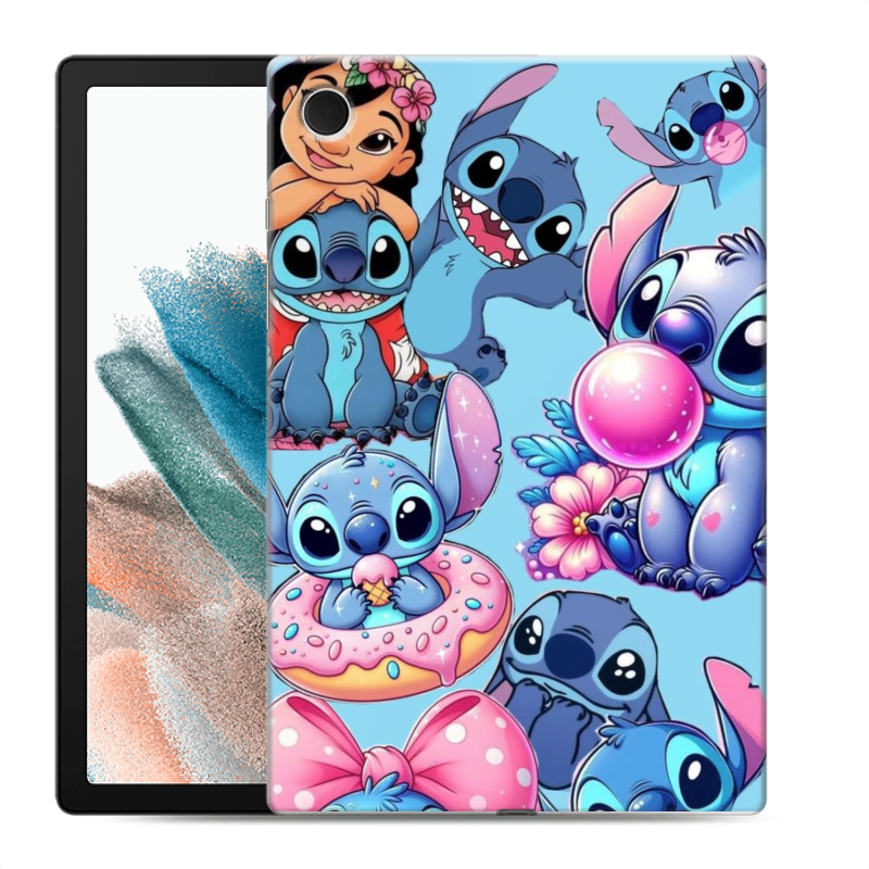 Силиконовый чехол на Samsung Galaxy Tab A8 10.5 (2021) с принтом Лило и Стич Силиконовый чехол на Samsung Galaxy Tab A8 10.5 (2021) с принтом Лило и Стич