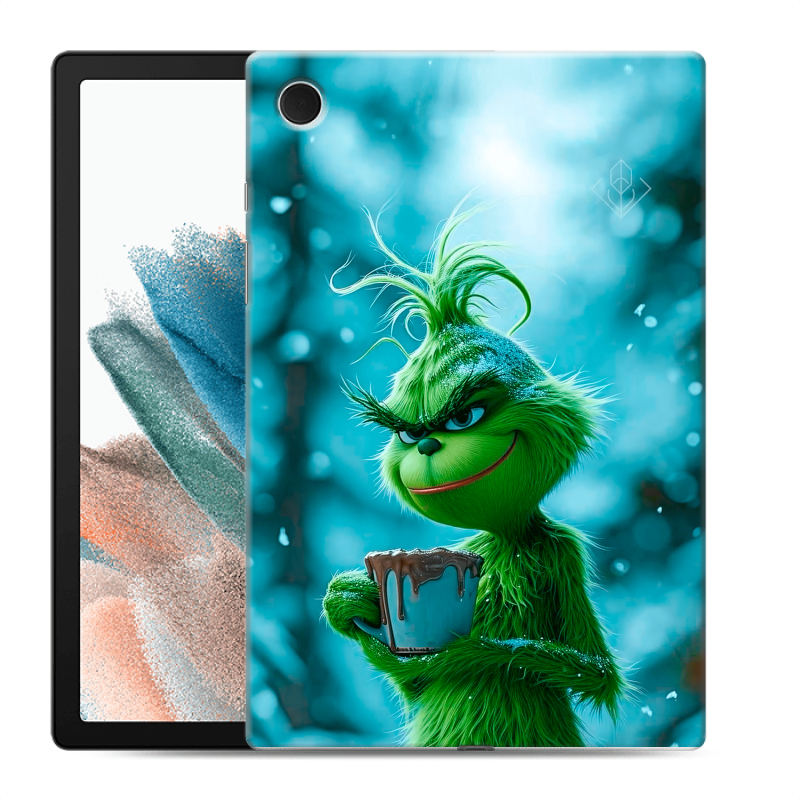 Силиконовый чехол на Samsung Galaxy Tab A8 10.5 (2021) с принтом Новый год гринч Силиконовый чехол на Samsung Galaxy Tab A8 10.5 (2021) с принтом Новый год гринч