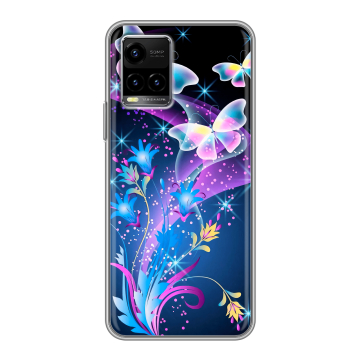 Силиконовый чехол на Vivo Y33s с принтом Бабочки