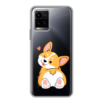 Силиконовый чехол на Vivo Y33s с принтом Корги