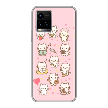 Силиконовый чехол на Vivo Y33s с принтом Hello Kitty Хелоу Кити