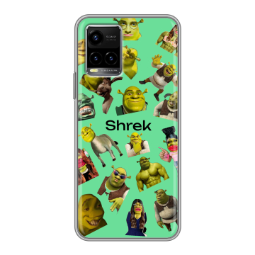 Силиконовый чехол на Vivo Y33s с принтом Шрек Shrek Силиконовый чехол на Vivo Y33s с принтом Шрек Shrek