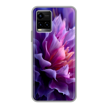 Силиконовый чехол на Vivo Y33s с принтом женский цветы