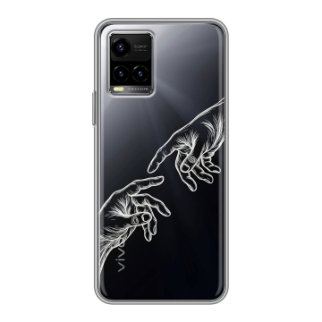 Силиконовый чехол на Vivo Y33s с принтом Сотворение мира Силиконовый чехол на Vivo Y33s с принтом Сотворение мира