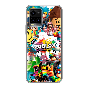 Силиконовый чехол на Vivo Y33s с принтом Roblox Роблокс Силиконовый чехол на Vivo Y33s с принтом Roblox Роблокс