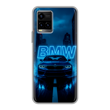 Силиконовый чехол на Vivo Y33s с принтом BMW БМВ