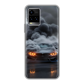 Силиконовый чехол на Vivo Y33s с принтом BMW БМВ Силиконовый чехол на Vivo Y33s с принтом BMW БМВ