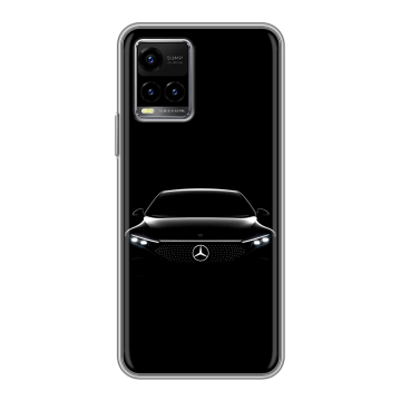 Силиконовый чехол на Vivo Y33s с принтом Mercedes Мерседес