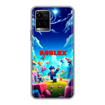 Силиконовый чехол на Vivo Y33s с принтом Roblox Роблокс