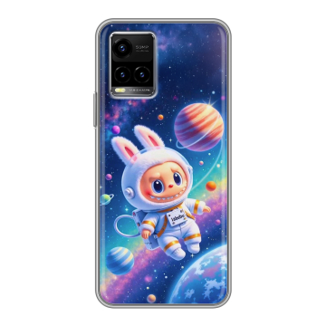 Силиконовый чехол на Vivo Y33s с принтом Labubu Лабубу