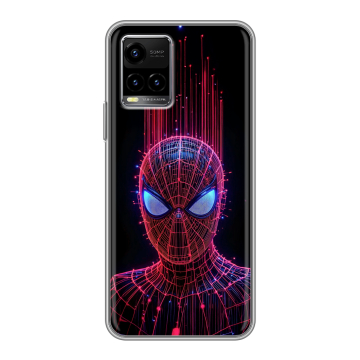 Силиконовый чехол на Vivo Y33s с принтом Spiderman Человек паук
