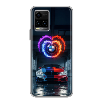 Силиконовый чехол на Vivo Y33s с принтом BMW БМВ