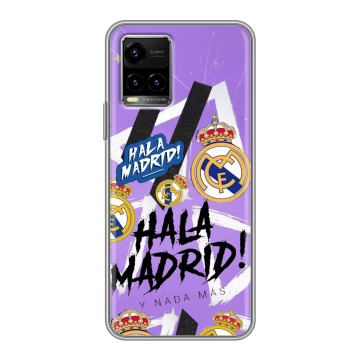 Силиконовый чехол на Vivo Y33s с принтом Real Madrid Реал Мадрид